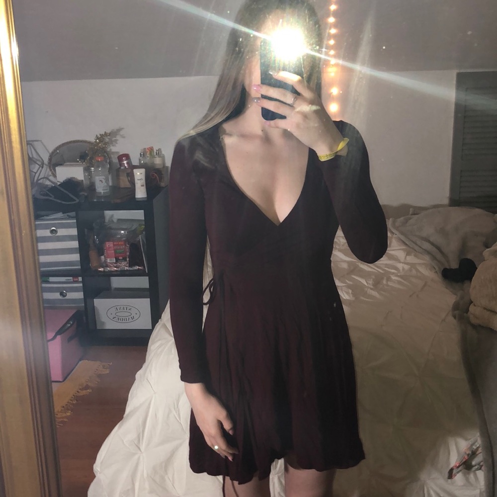 Lightly worn maroon dress